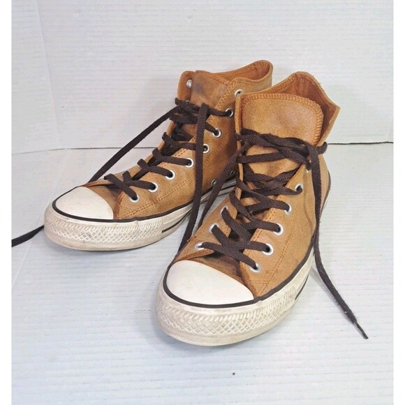 Converse Chuck Taylor All Star Hi Auburn Leather 144761C Men’s 12 Women’s 14 - Picture 1 of 11